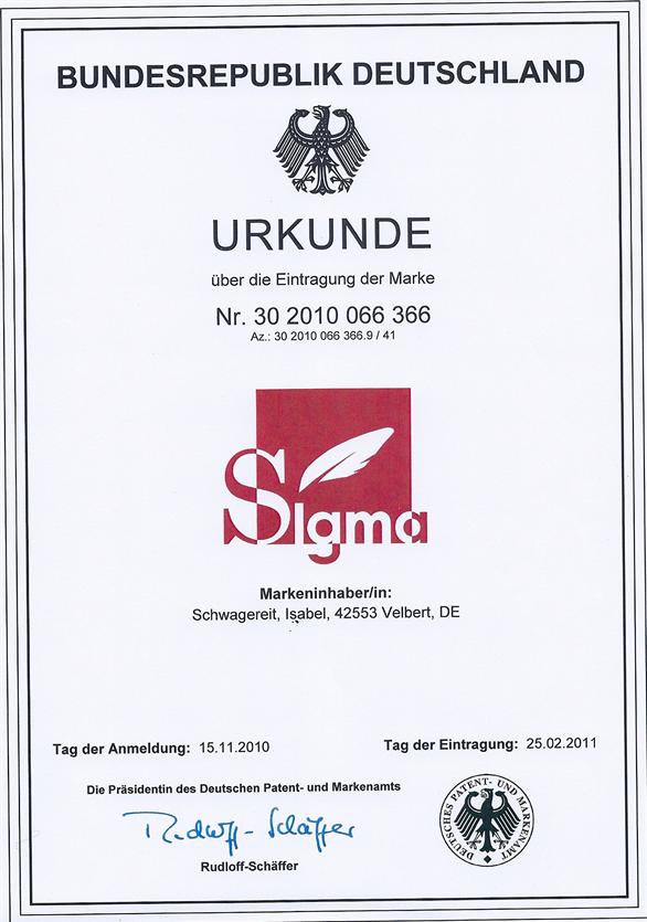 sigma markenurkunde0001